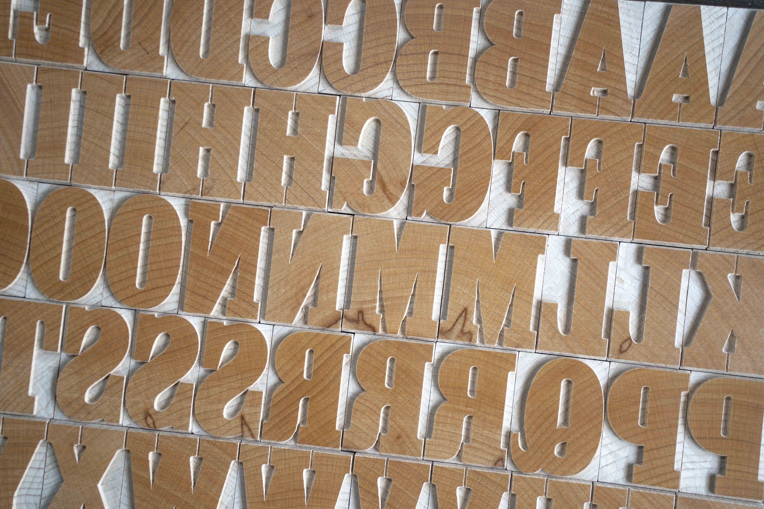 Job Clarendon Wood Type