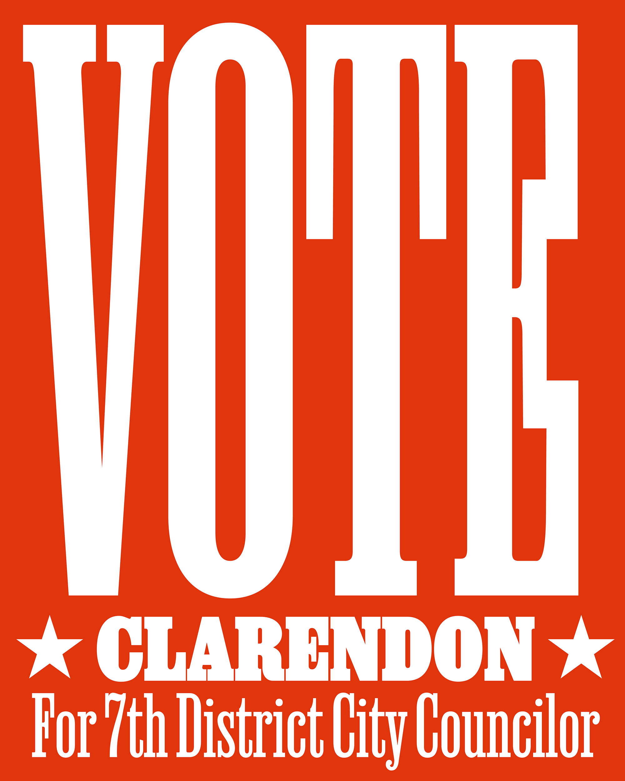 Vote Clarendon For 7th District City Councilor
