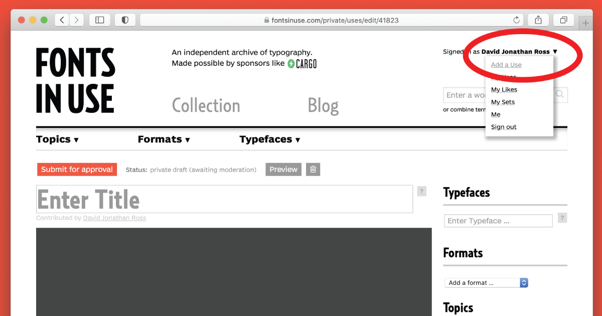 Fonts In Use Submissions | David Jonathan Ross