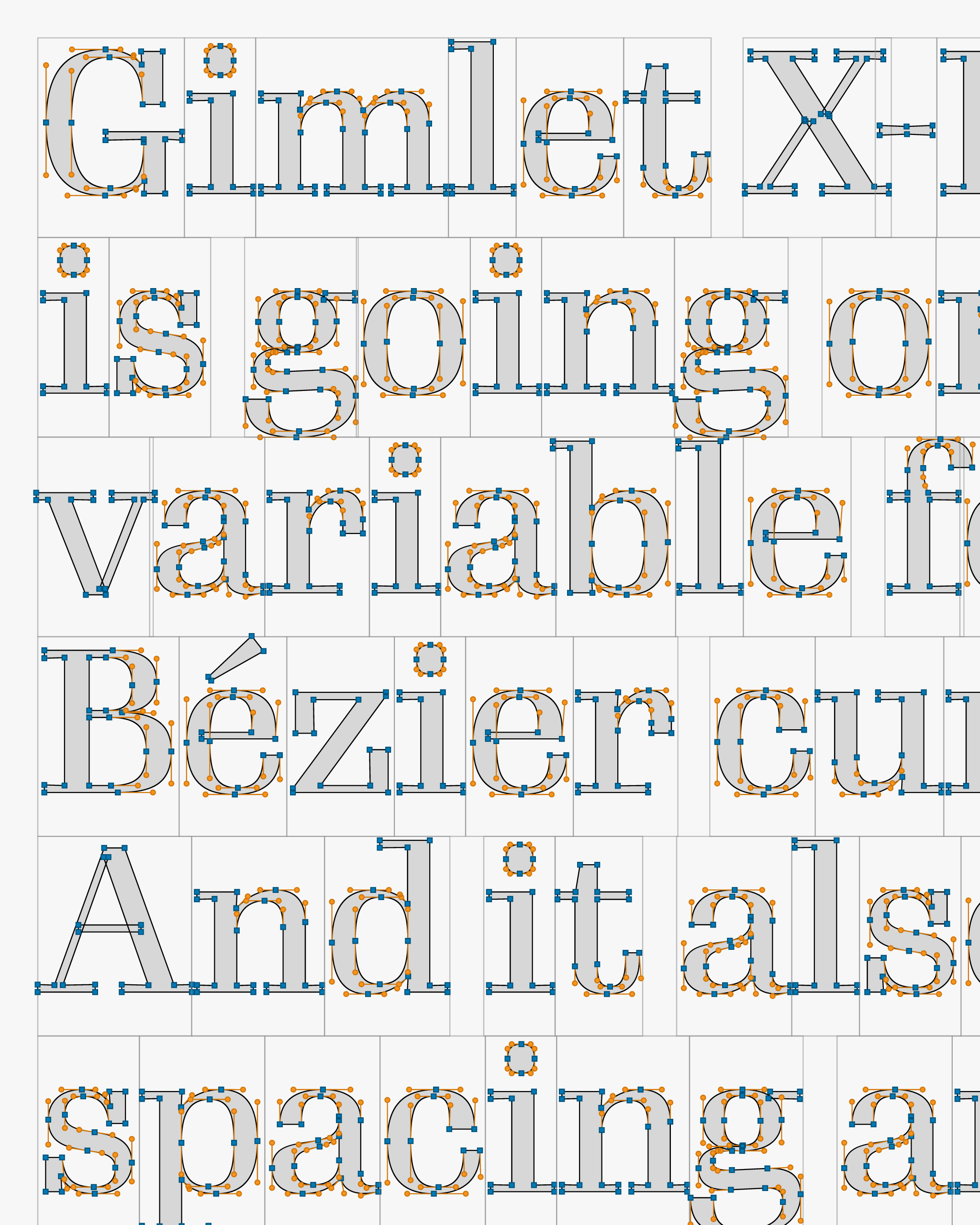 Gimlet X-Ray text