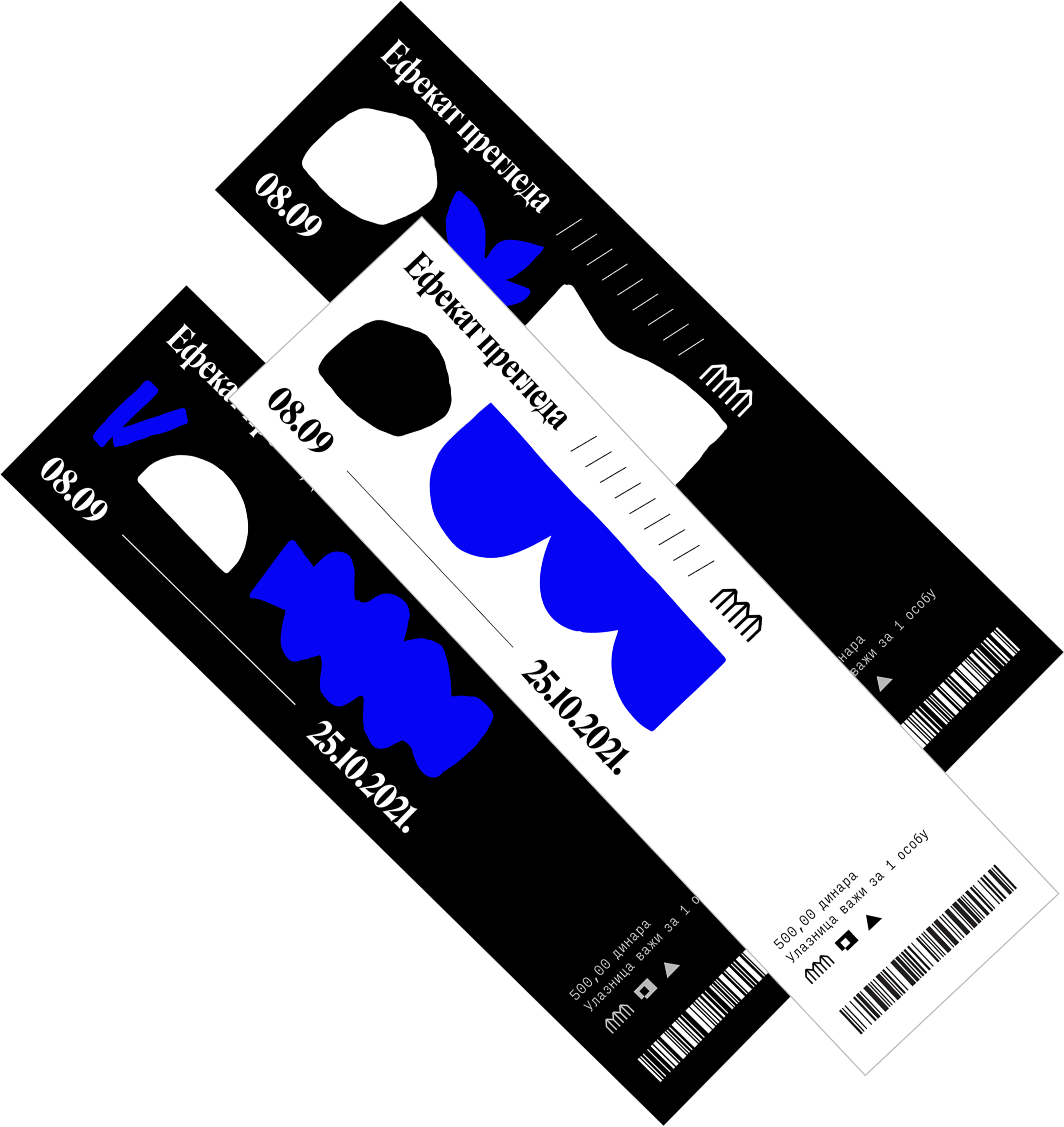 Sample ticket design using Roslindale Cyrillic