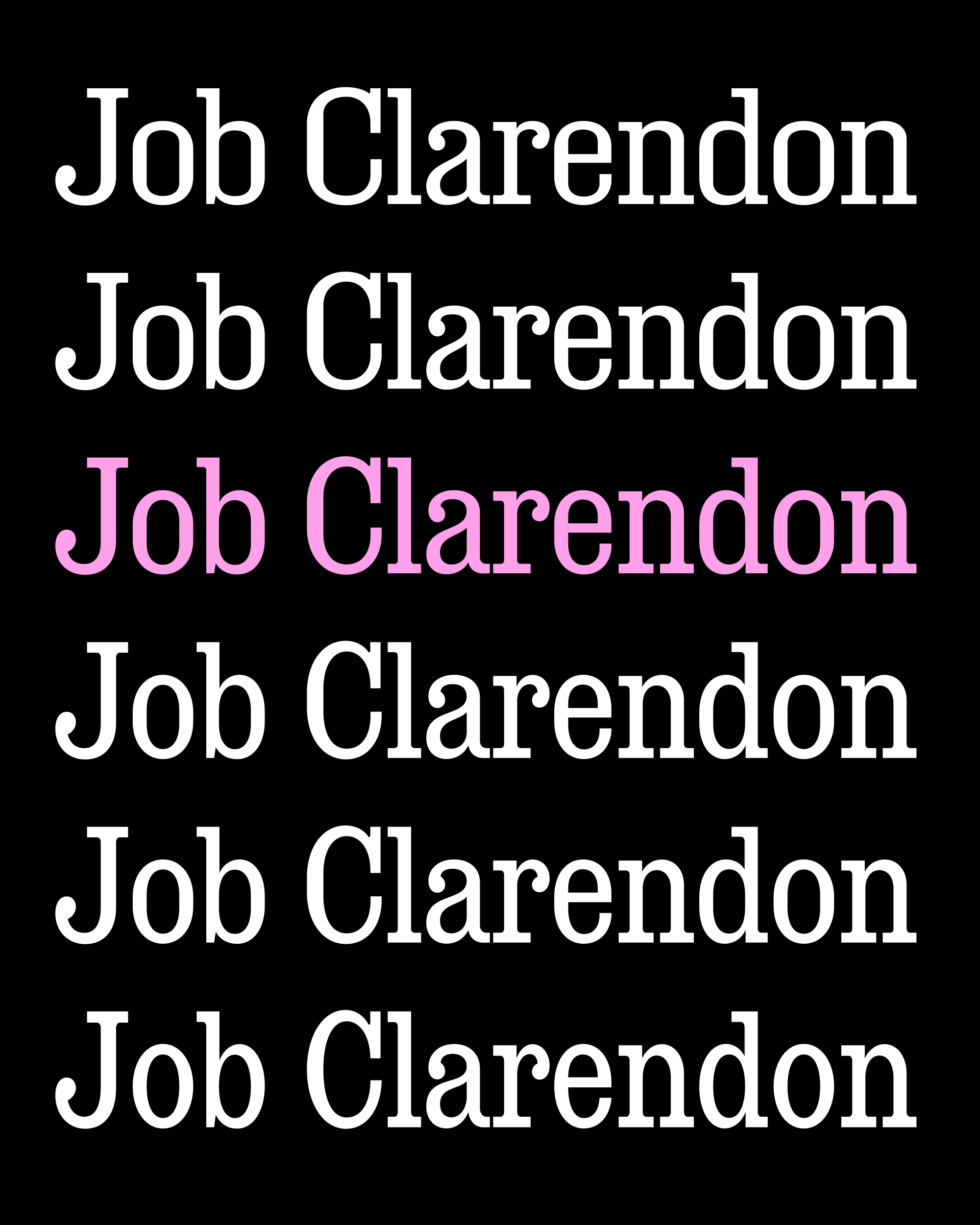 Job Clarendon Narrow Funhouse