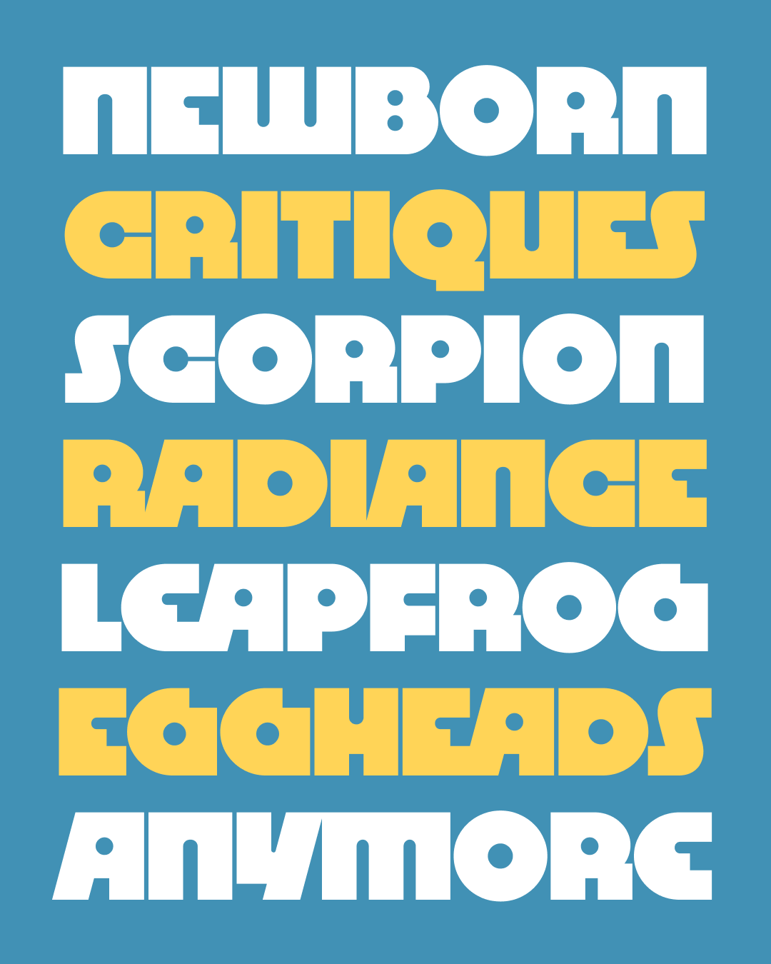 Megazoid uppercase