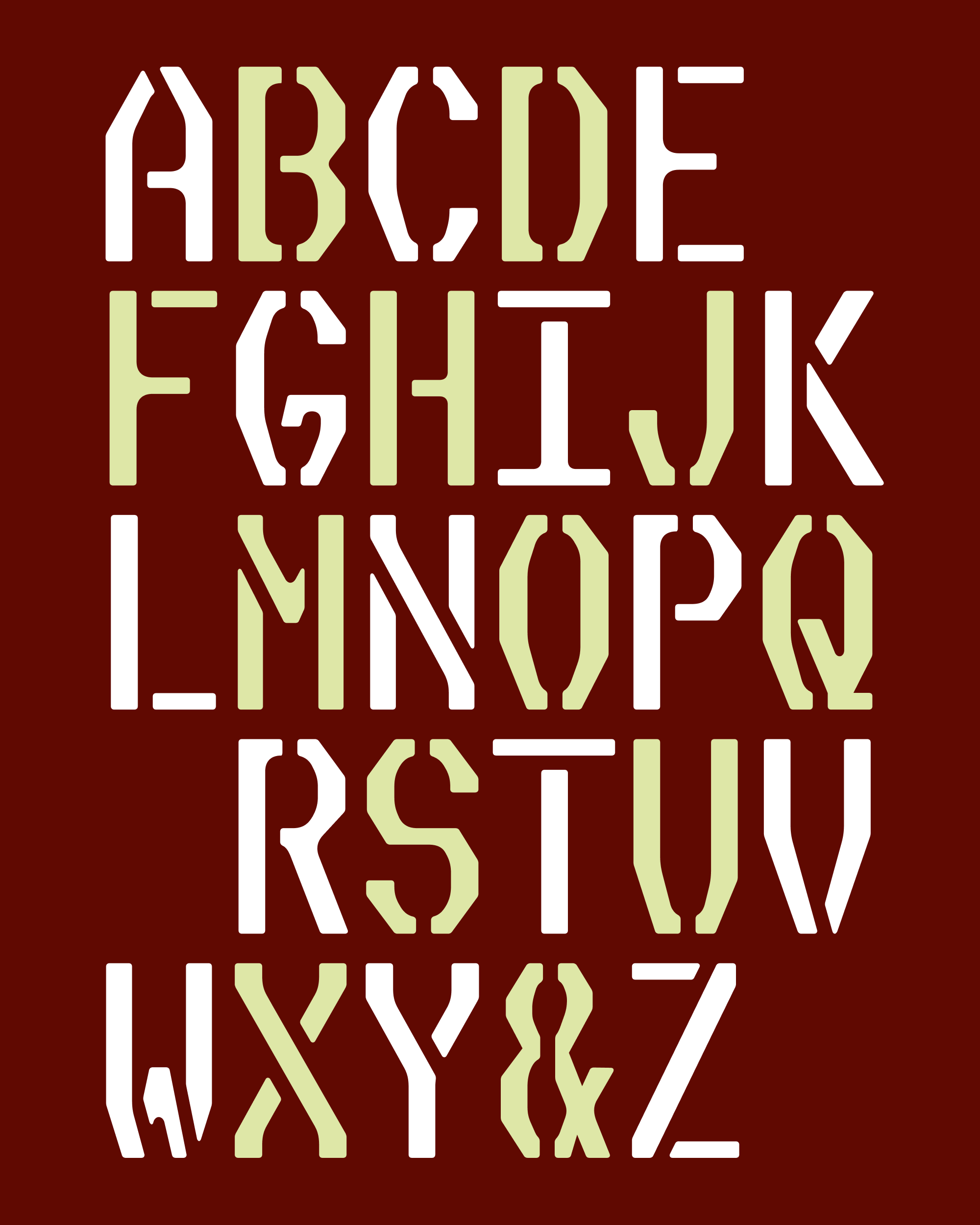Slight Chance Stencil front 2 2000