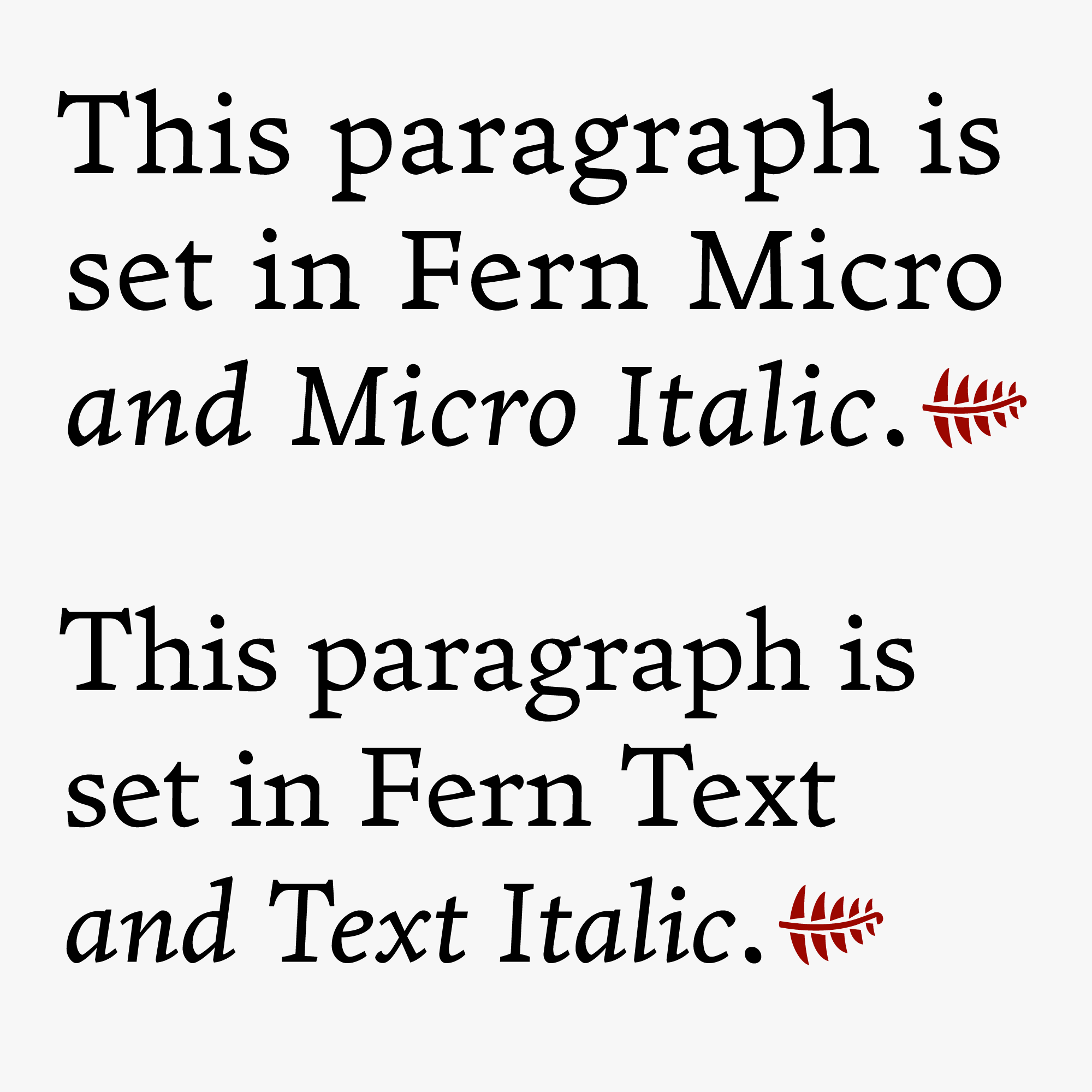 Fern text vs fern micro