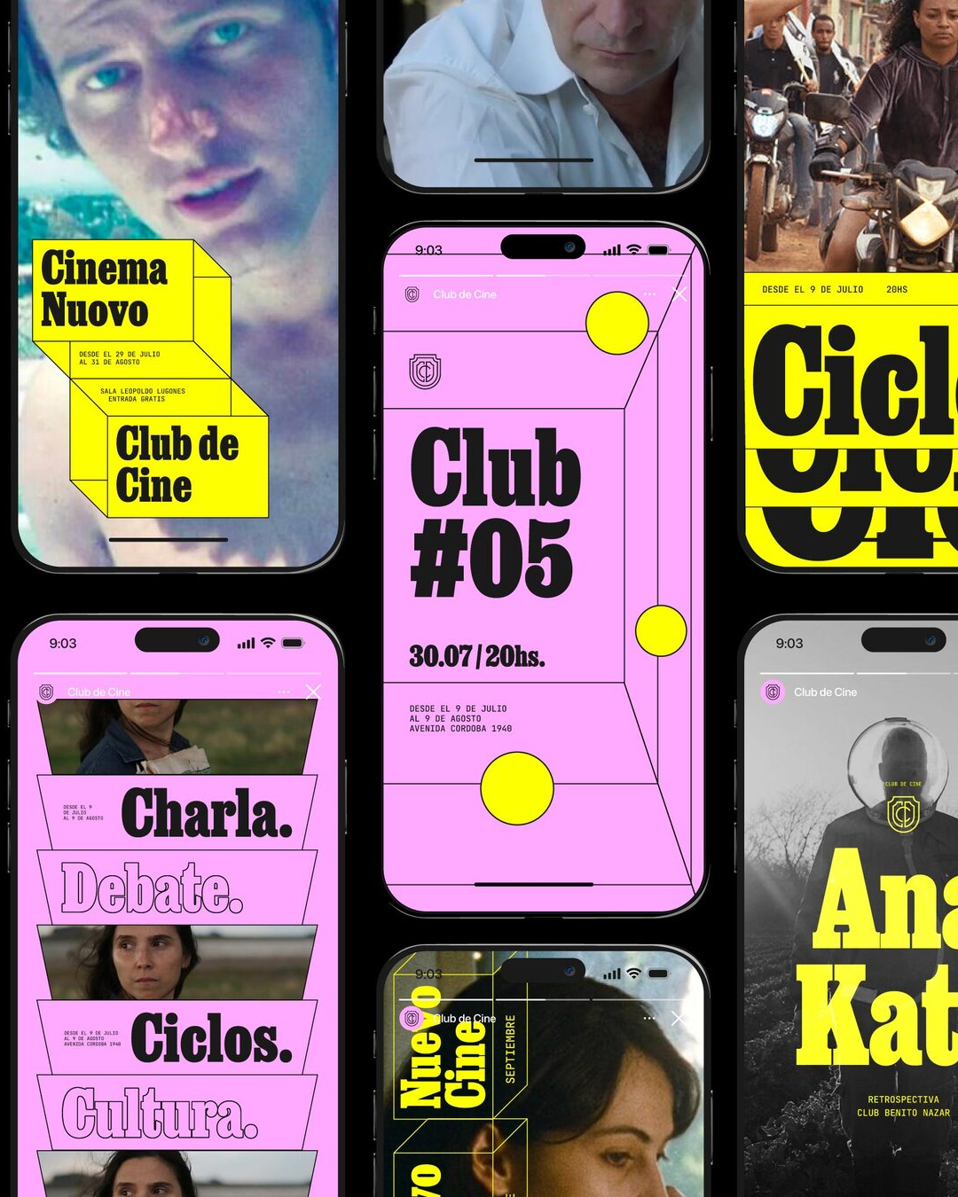 Club de Cine, using Job Clarendon