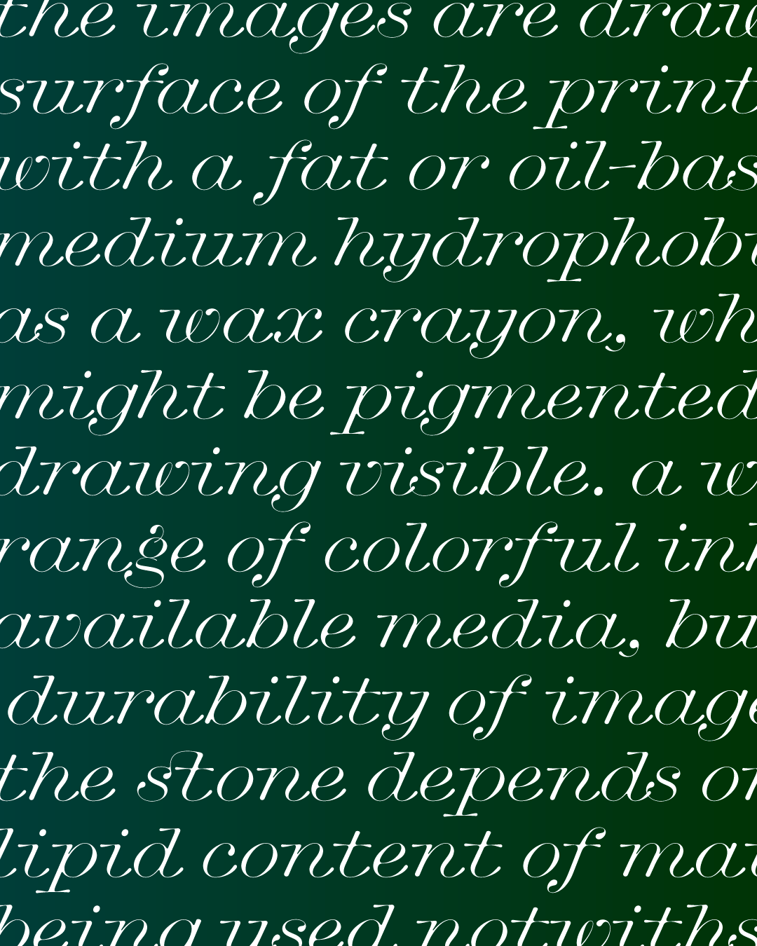 November S Font Of The Month Club Lithographer David Jonathan Ross